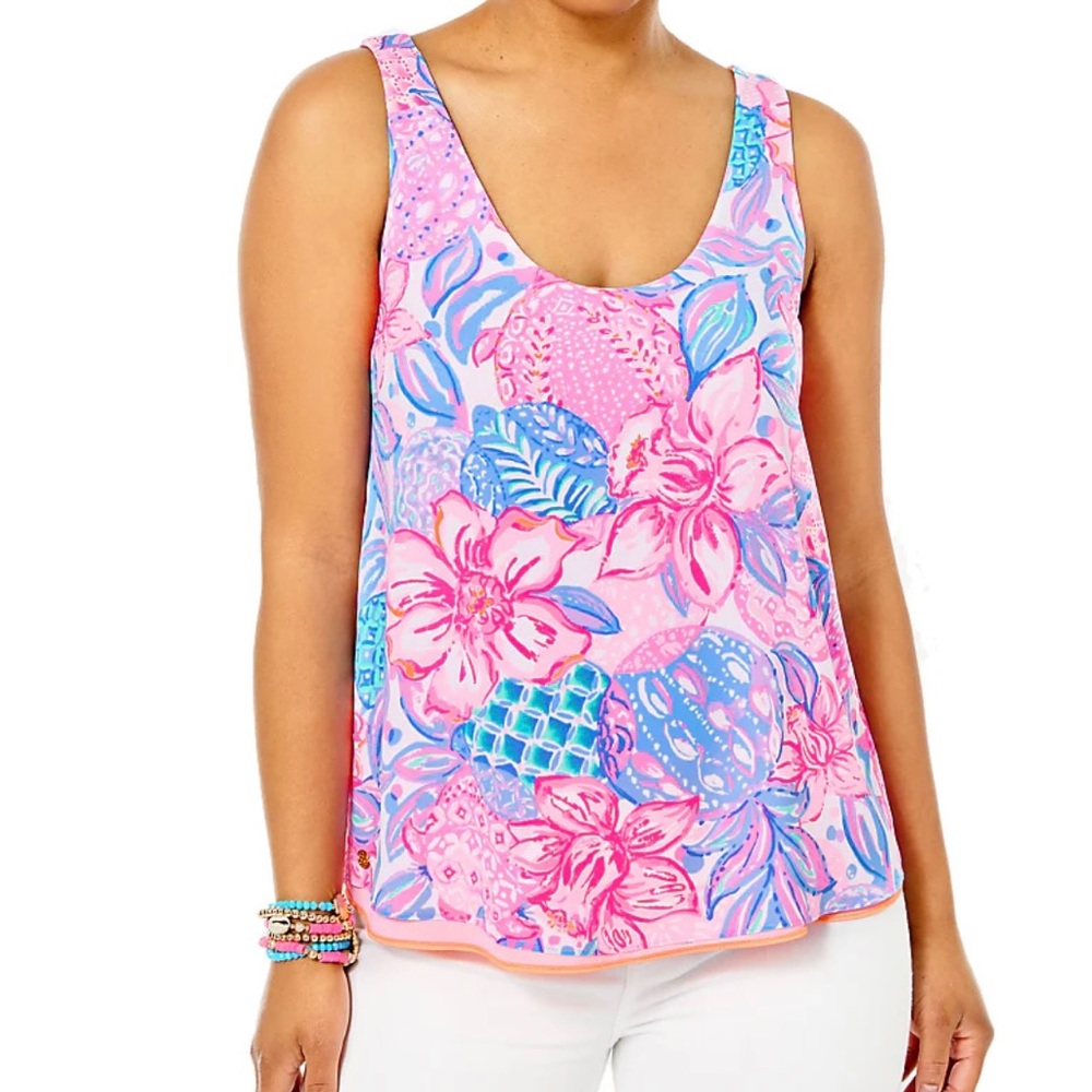 Lilly Pulitzer | Florin Scoopneck Top | size S